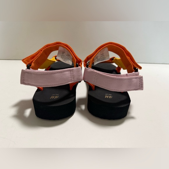 H&M Orange Pink and Yellow Strappy Sandals - Picture 6 of 10